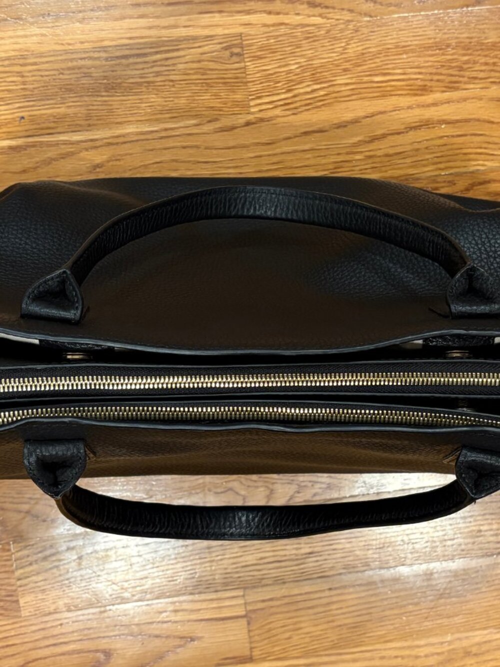 Mark & Graham Caroline Leather Handbag/Laptop Bag, Black, Good Used Condition - Picture 3 of 6